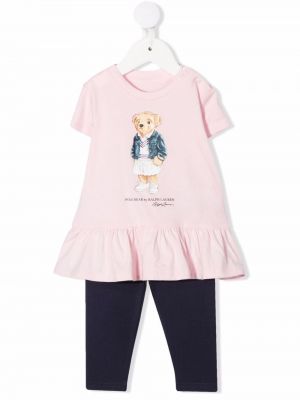 Ruffle joggedress for jenter Ralph Lauren Kids rosa