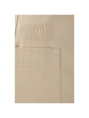 Pantalones rectos Mm6 Maison Margiela beige