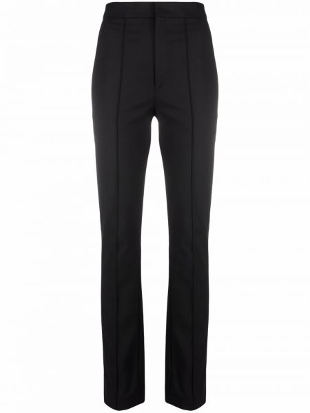 Pantalones ajustados de cintura alta Isabel Marant negro