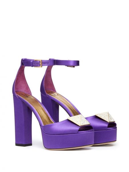 Sandales à plateforme Valentino Garavani violet