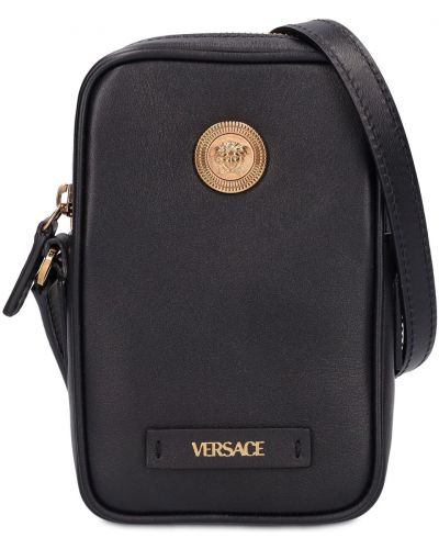 Кожени чанта през рамо Versace