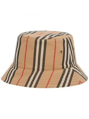 Svītrainas cepure Burberry bēšs