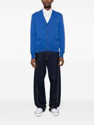 Strickjacke mit v-ausschnitt Vivienne Westwood blau