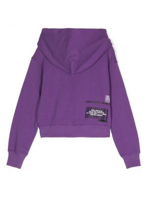 Raštuotas džemperis su gobtuvu Dolce & Gabbana Dgvib3 violetinė