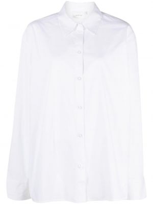 Długa koszula bawełniana Gestuz biała