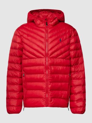 Pikowana kurtka Polo Ralph Lauren czerwona