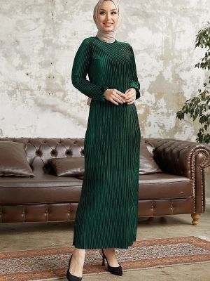Sametové šaty Instyle zelené