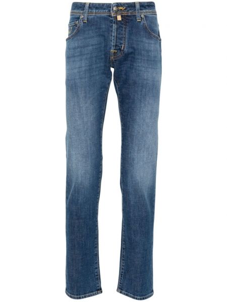 Slim fit low waist stretch-jeans Jacob Cohën blau