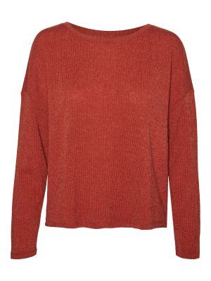 Tričko s dlhými rukávmi Vero Moda červená