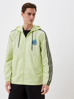 Ветровка Adidas Originals, зеленая