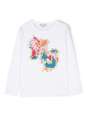 Trøje top for piger Marc Jacobs Kids hvid