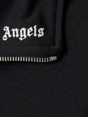 Džemperis su užtrauktuku Palm Angels juoda