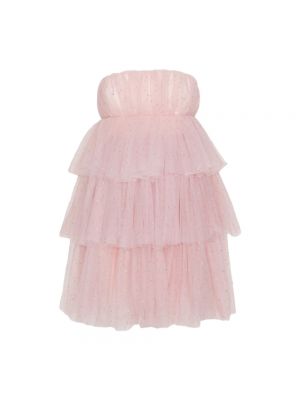 Mini robe à imprimé en tulle Rotate Birger Christensen rose