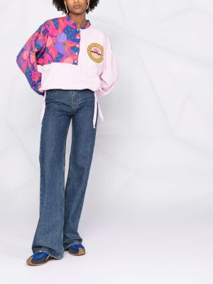 Abstraktas jaka ar apdruku Isabel Marant rozā