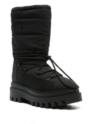 Raštuotos sniego batai Calvin Klein Jeans juoda