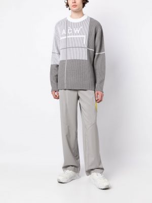 Pullover mit rundem ausschnitt A-cold-wall* grau