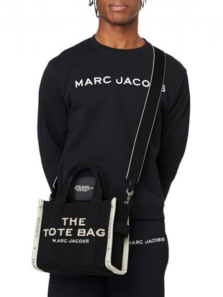 Жаккардовая сумка Marc Jacobs черная