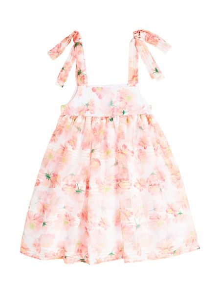 Floral chiffong dress for jenter Paade Mode oransje