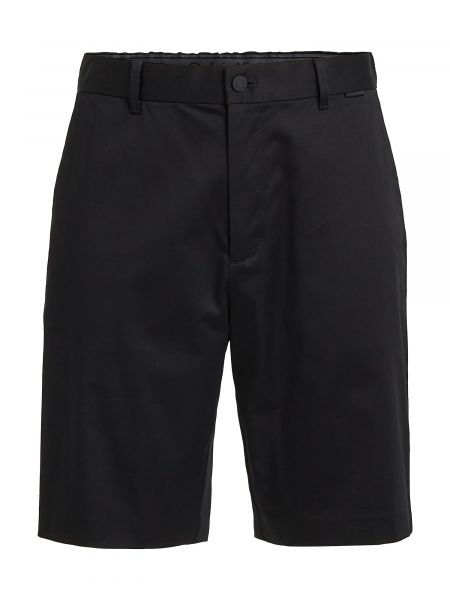 Bavlnené priliehavé šortky Calvin Klein čierna