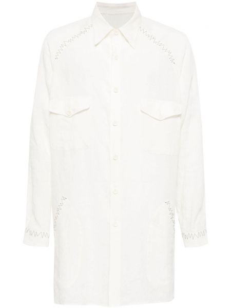 Lininė marškiniai Yohji Yamamoto balta