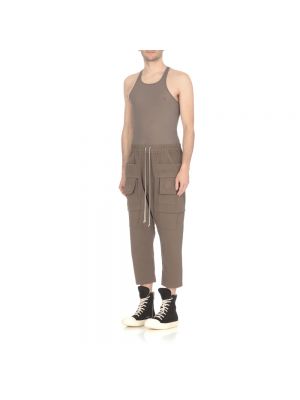 Pantalones cortos cargo de algodón Rick Owens marrón