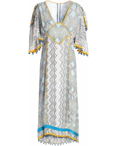 Sukienka midi z jedwabiu Talitha, biały