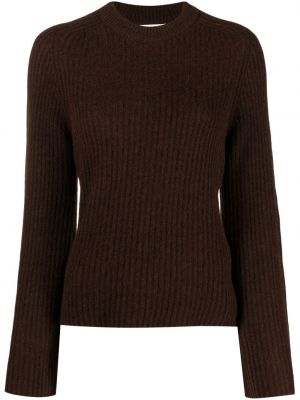Sweter z kaszmiru Loulou brązowy