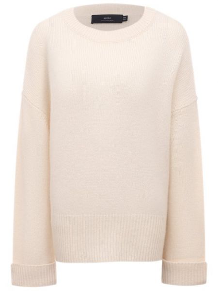 Кашемировый пуловер Arch4 белый