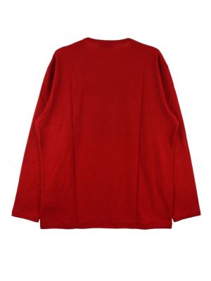 Sweter wełniany Yohji Yamamoto czerwony