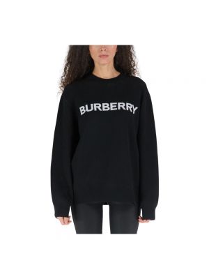 Jacquard woll sweatshirt Burberry schwarz