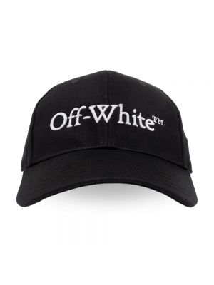 Cappello con visiera ricamato di cotone Off-white