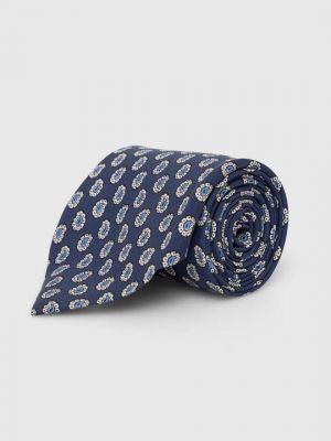 Синий шелковый галстук Polo Ralph Lauren