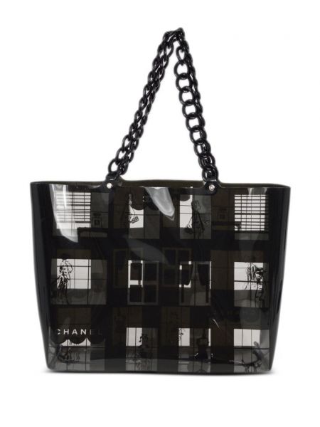 Nákupná taška Chanel Pre-owned čierna