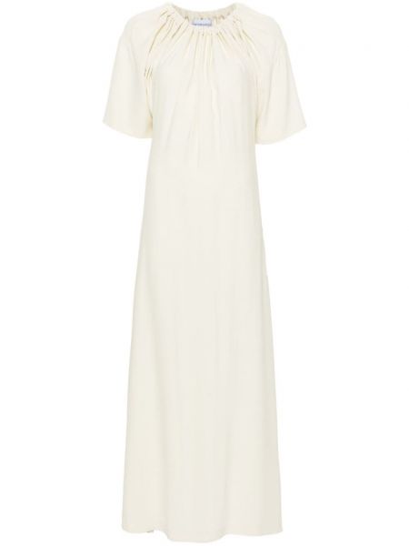 Μάξι φόρεμα από κρεπ Viktor & Rolf λευκό