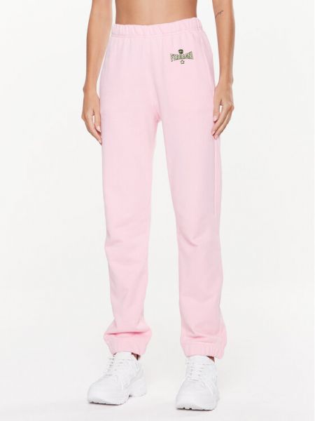 Широкие брюки Chiara Ferragni розовые