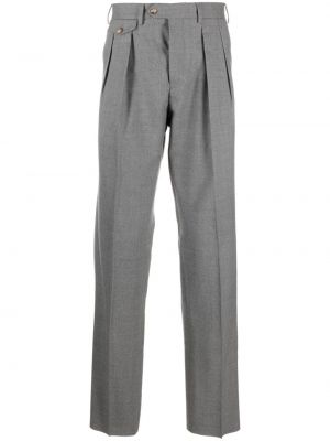 Plisované kalhoty Lardini šedé