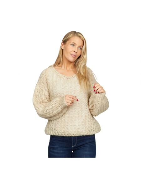 Sweter 2-biz beżowy