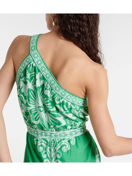 Pamučna maksi haljina Farm Rio zelena