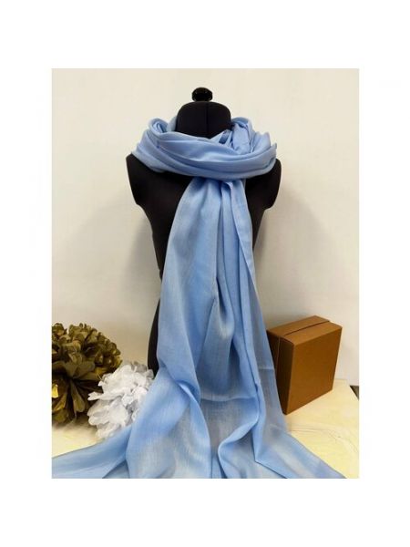 Кашемировый шарф Cashmere голубой