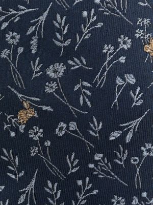 Květinová hedvábná kravata Paul Smith modrá