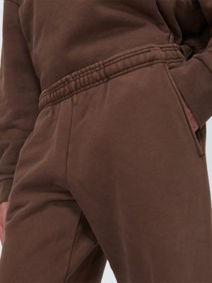 Bavlnené teplákové nohavice Entire Studios hnedá