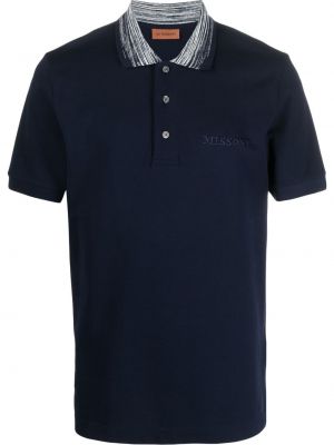 Polo marškinėliai Missoni mėlyna