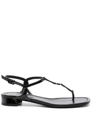 Usnjene sandali Valentino Garavani črna