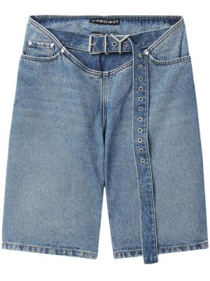 Pantaloni scurți din denim Y/project albastru