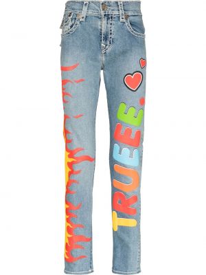 Slank stretch jeans True Religion blå