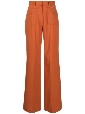 Kalhoty Fay oranžové