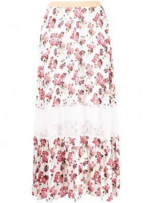 Blonder floral maxi skjørt Antonio Marras hvit