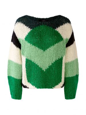Пуловер Oui зелено
