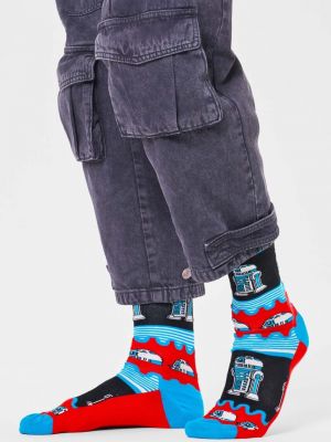 Ponožky s hvězdami Happy Socks modré