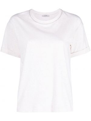 T-shirt à imprimé Peserico blanc